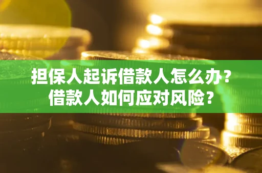 济南担保人起诉借款人怎么办？借款人如何应对风险？
