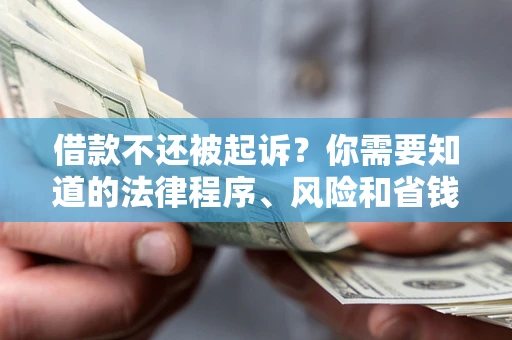 济南借款不还被起诉？你需要知道的法律程序、风险和省钱技巧