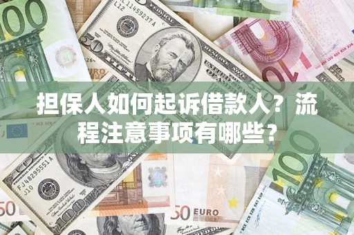 济南担保人如何起诉借款人？流程注意事项有哪些？