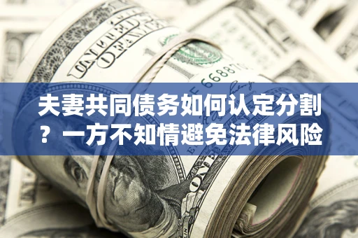 济南夫妻共同债务如何认定分割？一方不知情避免法律风险必看！